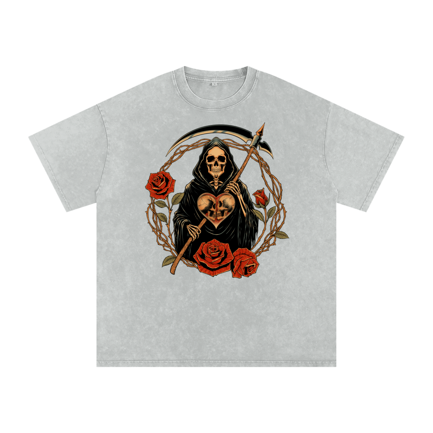 SKVLTURE ,Grim reaper ,Love after death ,Skull,Skeleton ,Streetwear ,Graphic tee