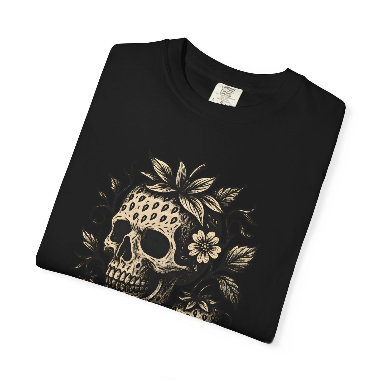 Strawberry Skull Unisex Garment-Dyed T-Shirt